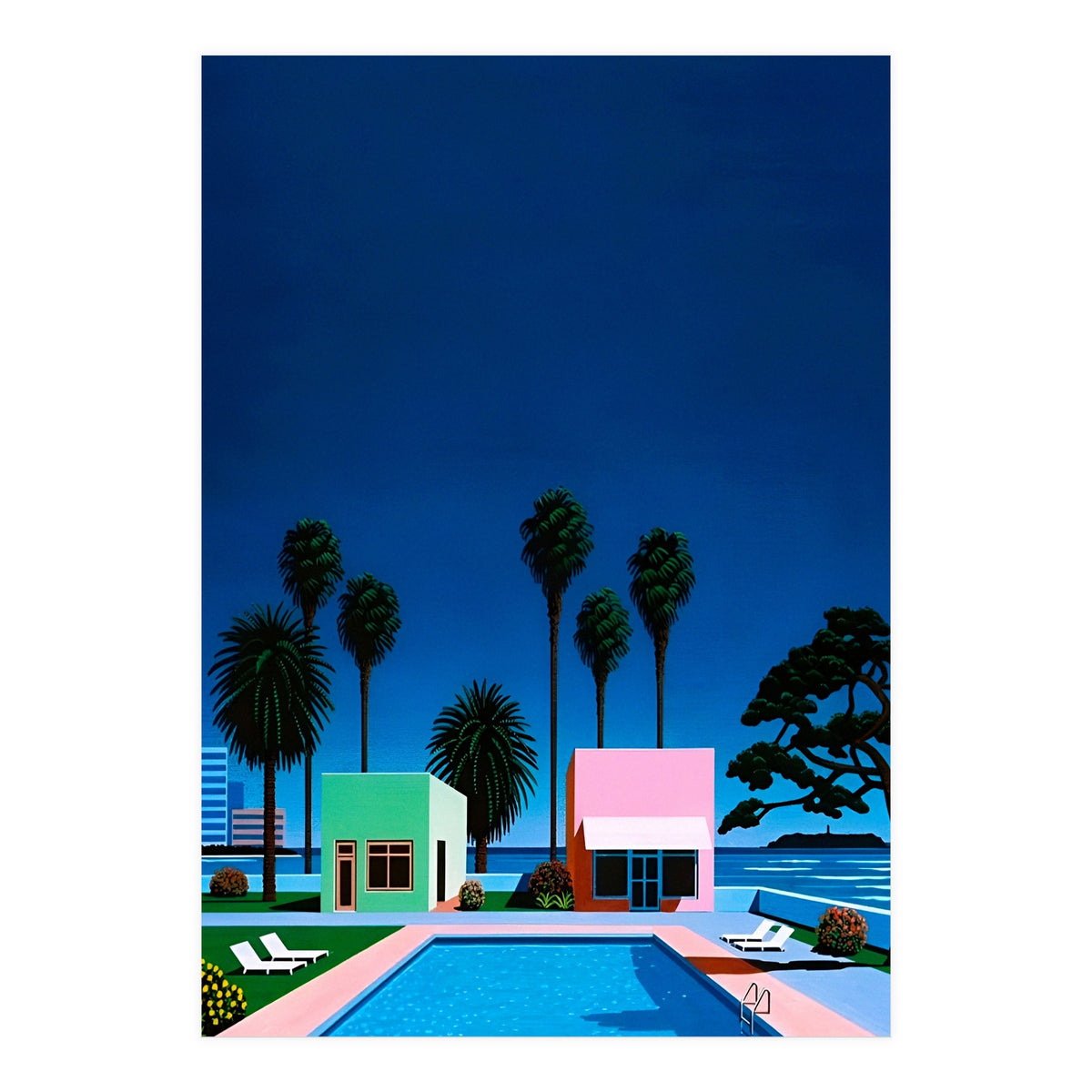 Hiroshi Nagai - City Pop , Vaporwave Aesthetic (Print Only)