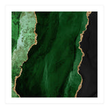 Green & Gold Agate Texture 01  (Print Only) thumbnail