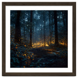 Enchanted Midnight Forest with Glowing Fireflies thumbnail