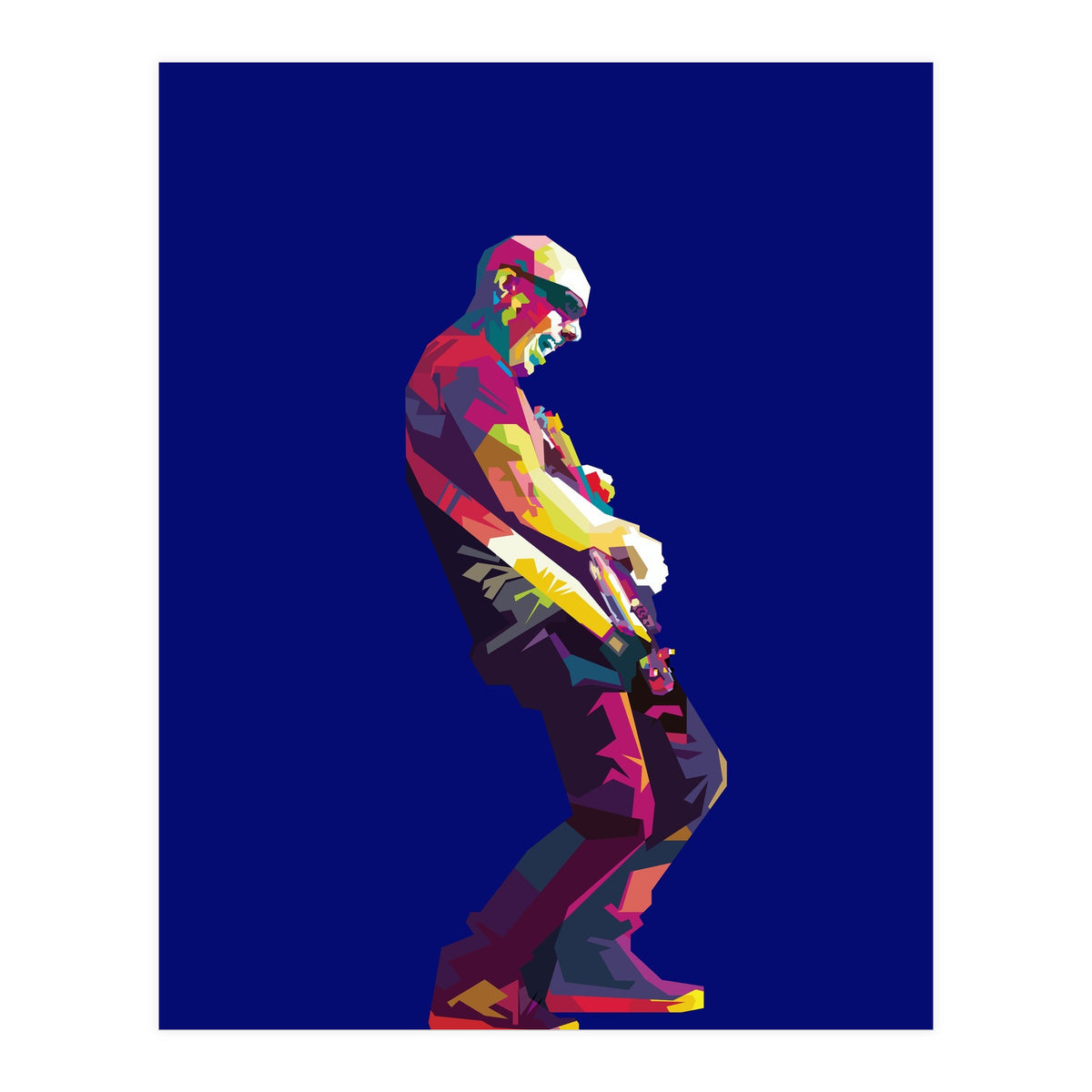 Joe Satriani Rock Guiatist Pop Art WPAP (Print Only)