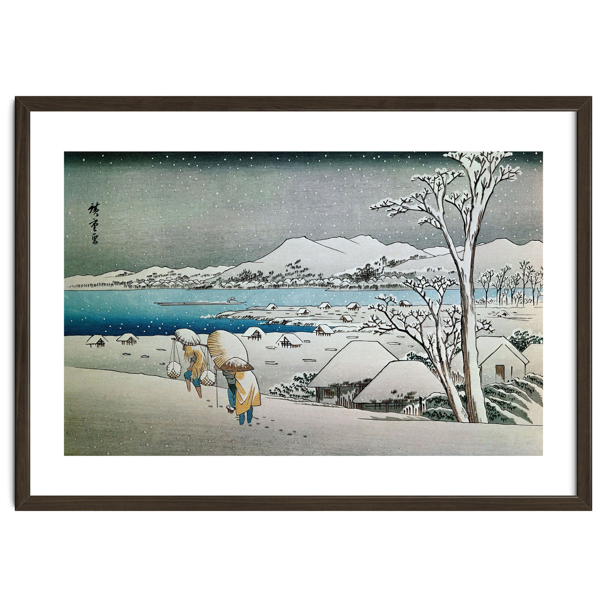 SNOW LANDSCAPE - JAPANESE ENGRAVING - 19TH CENTURY.