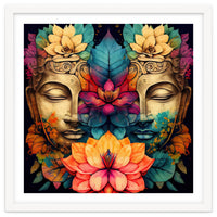 Twin Lotus Buddha Portrait