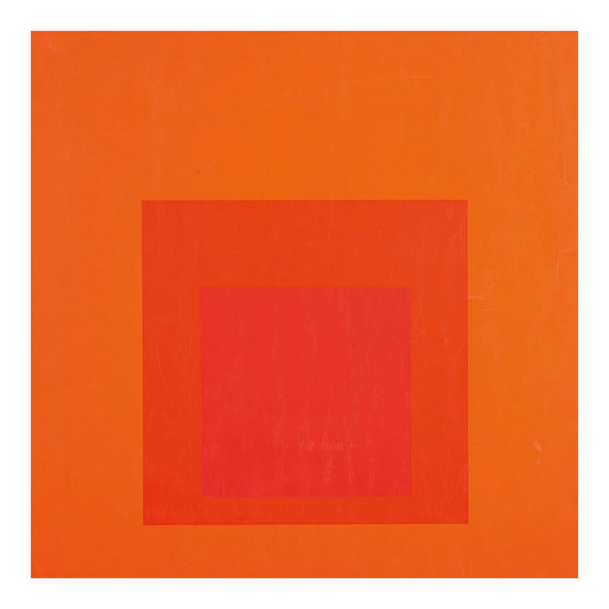JOSEF ALBERS - HOMAGE TO THE SQUARE RED  (Print Only)