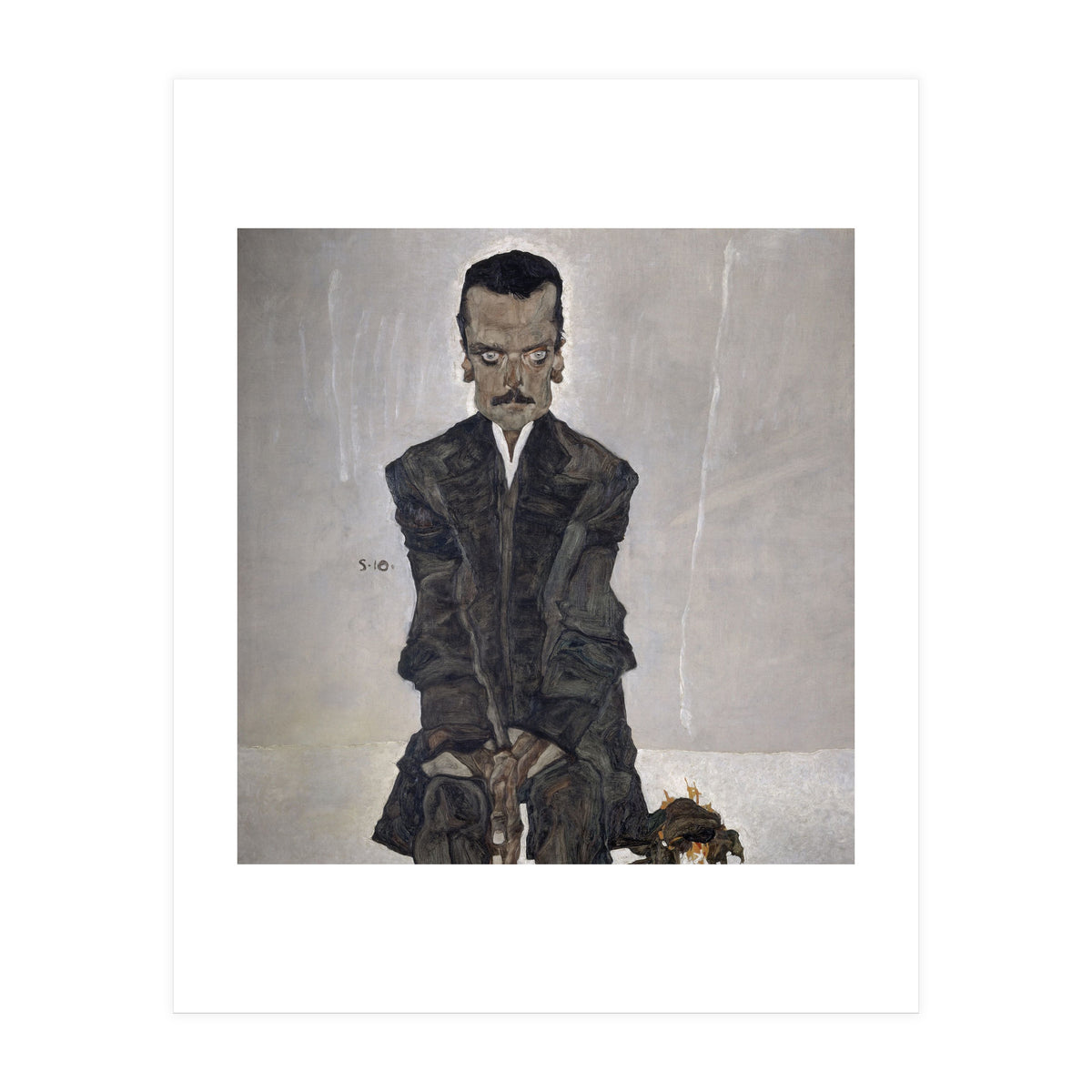 'Portrait of the Publisher Eduard Kosmack', 1910, Oil on canvas. EGON SCHIELE. (Print Only)