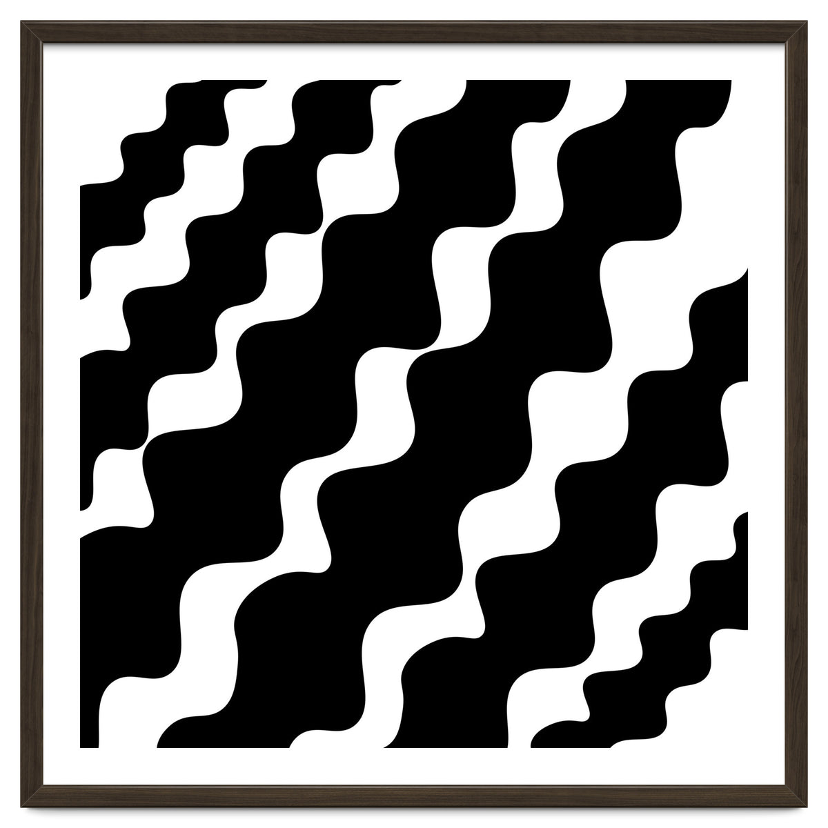 Black Wavy Pattern