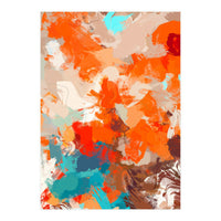 Pleasure, Abstract Painting Summer, Positivity Modern Bohemian Pop of Color Bright Good Vibes (Print Only)