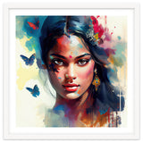 Azure Butterflies Hindu Portrait thumbnail