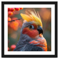 Close Up Portrait Of A Cockatiel Bird