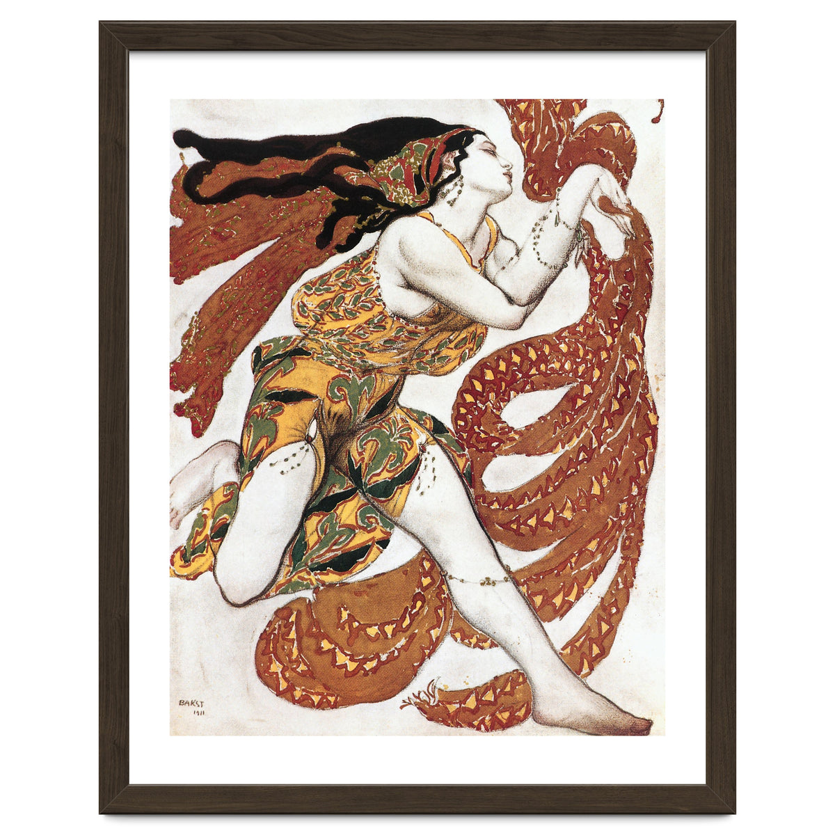 Costume sketch for a Bacchante, from the ballet &quot; Narcissus&quot.