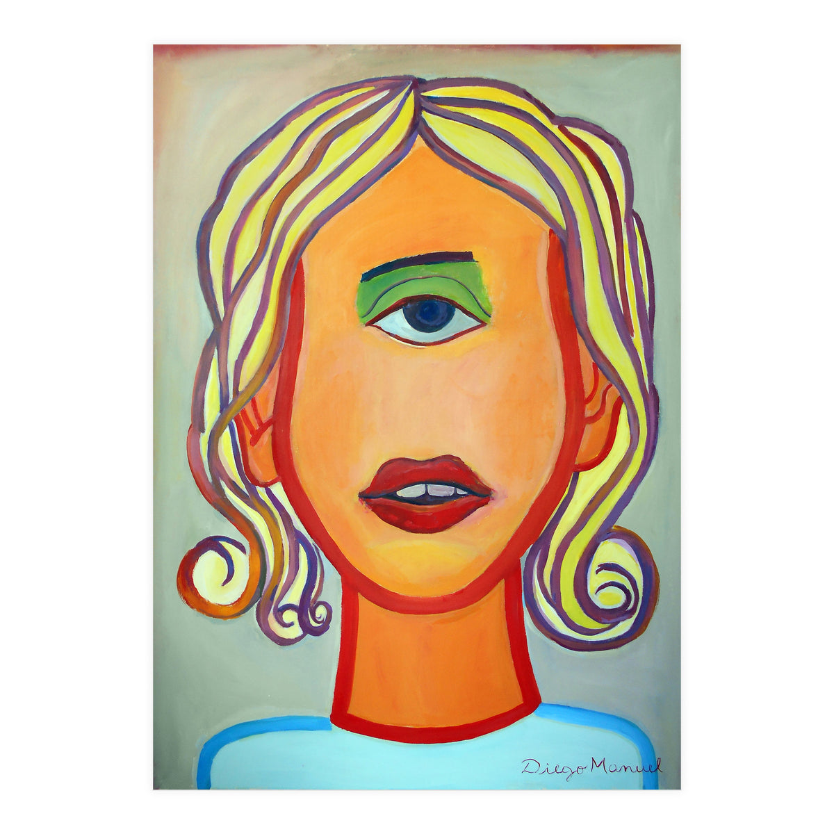 Cabeza De Mujer (Print Only)
