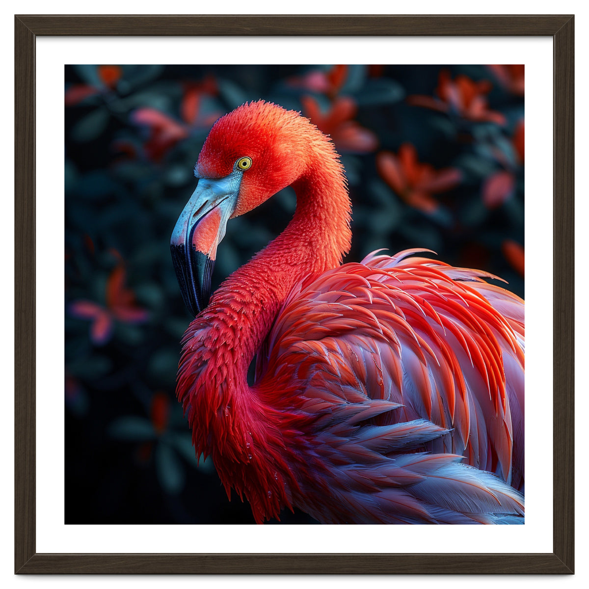 Vibrant Flamingo Bird Profile Majestic Pose