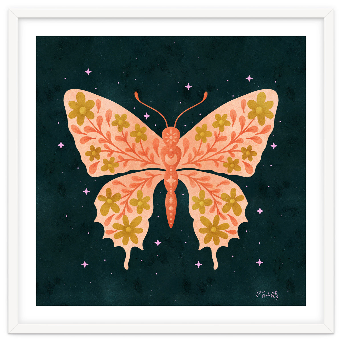 Cosmic Floral Butterfly