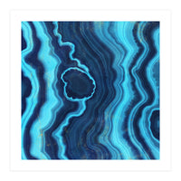 Blue Agate Texture 03 (Print Only)