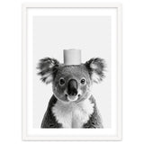Koala, Toilet Paper Crown, Cute Animal Bathroom Art thumbnail