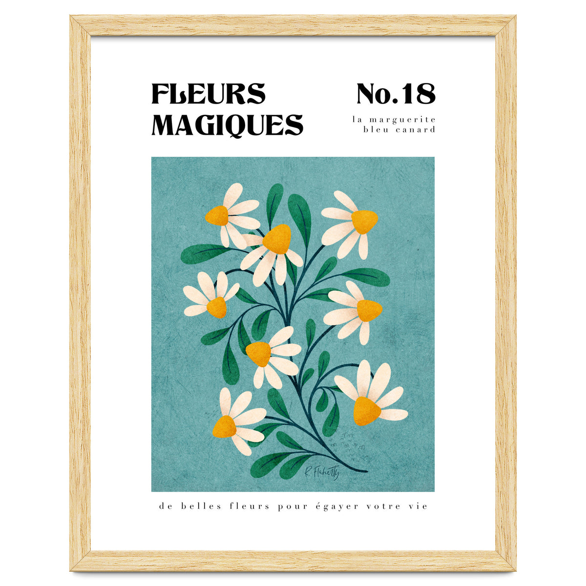 Magical Flowers No.18 Duck Egg Daisies