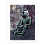 Sitting Sluggy (Lwuba 049 Meku Sitting Watercolor) (Print Only) thumbnail