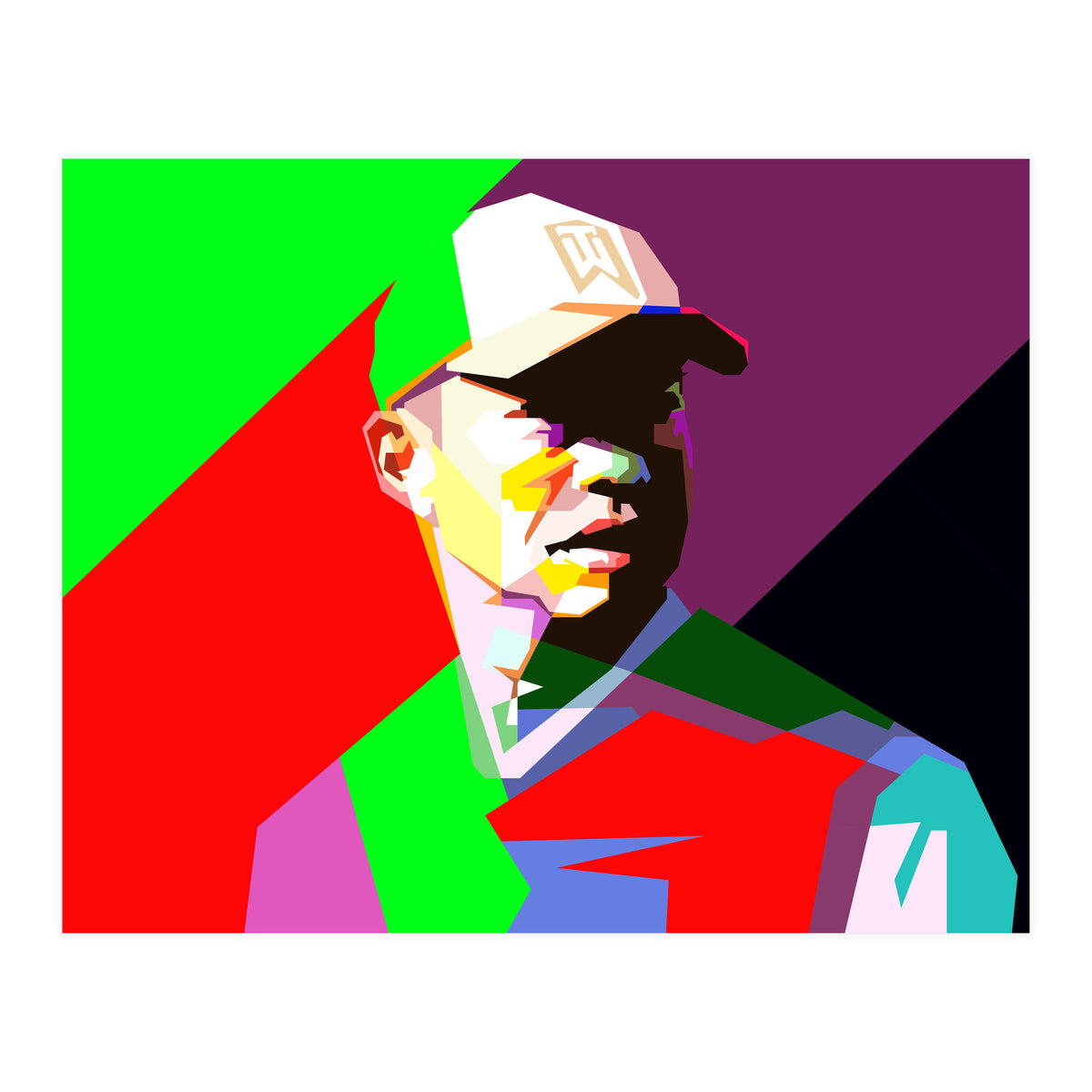 Tiger Woods Golf Legendary Pop Art WPAP (Print Only)