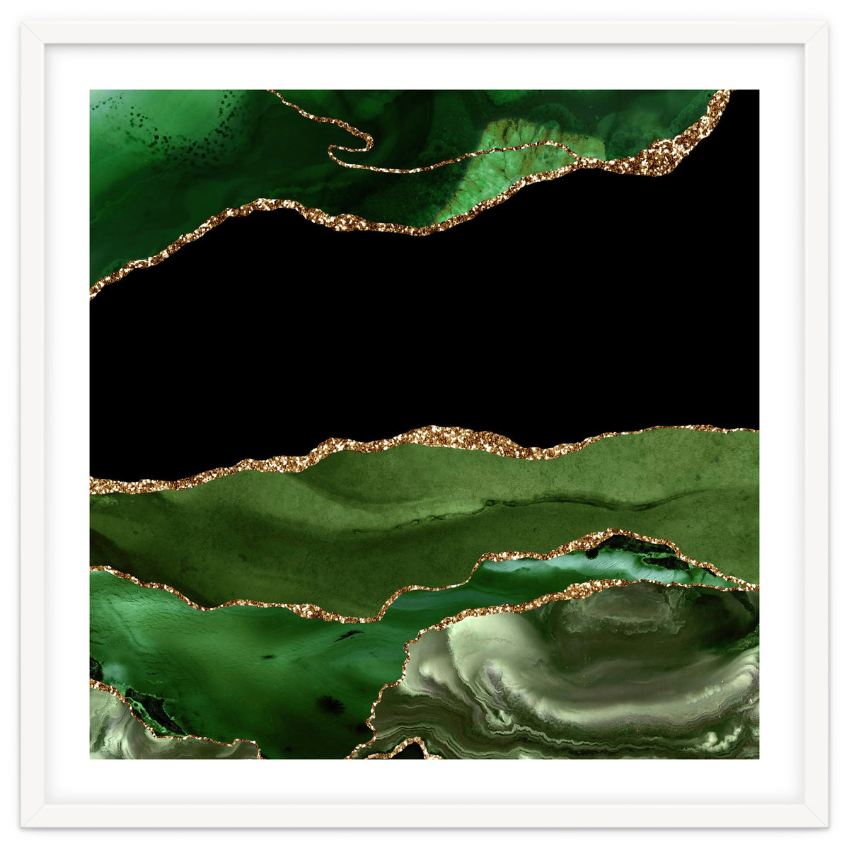 Green & Gold Agate Texture 16