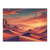 Vintage Chile, Atacama Desert Sunset Poster (Print Only) thumbnail
