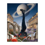 Cosmic Balance: Surreal Yoga in Ancient Dreamscapes (Print Only) thumbnail