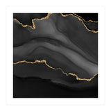 Black & Gold Agate Texture 01  (Print Only) thumbnail