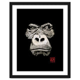 Angry Gorilla White In Black thumbnail
