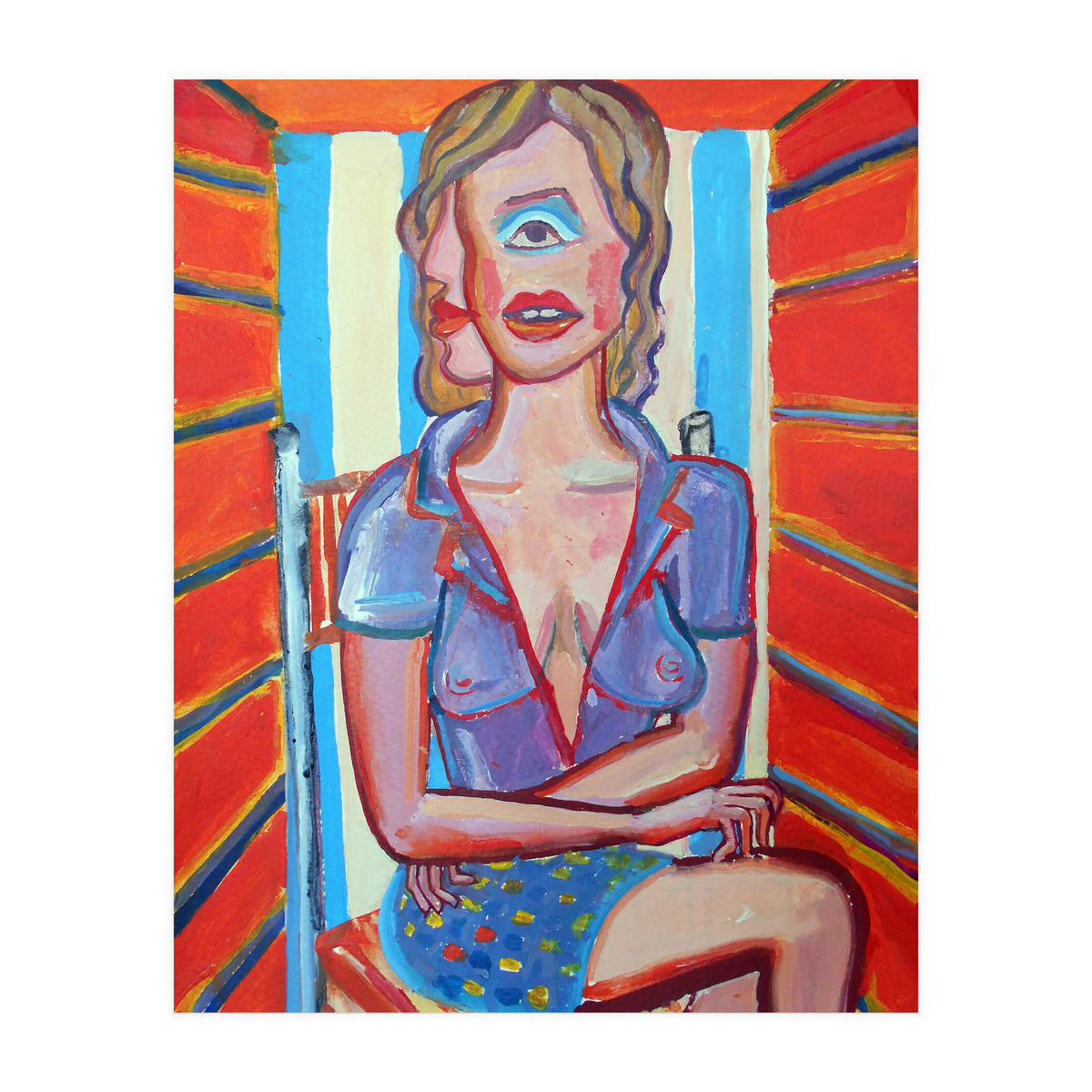 Mujer En El Sillon 2 (Print Only)