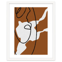 Abstract Brown and Black Lines