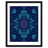 Clovers And Flowers Night Blue thumbnail
