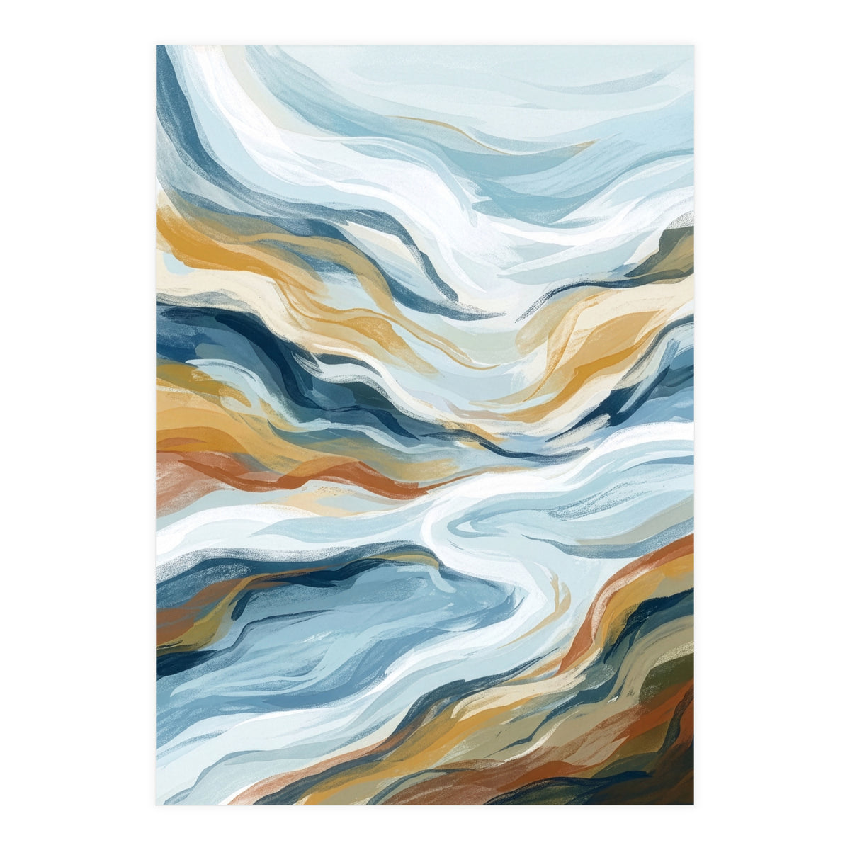 Flowing Earth Tones (Print Only)