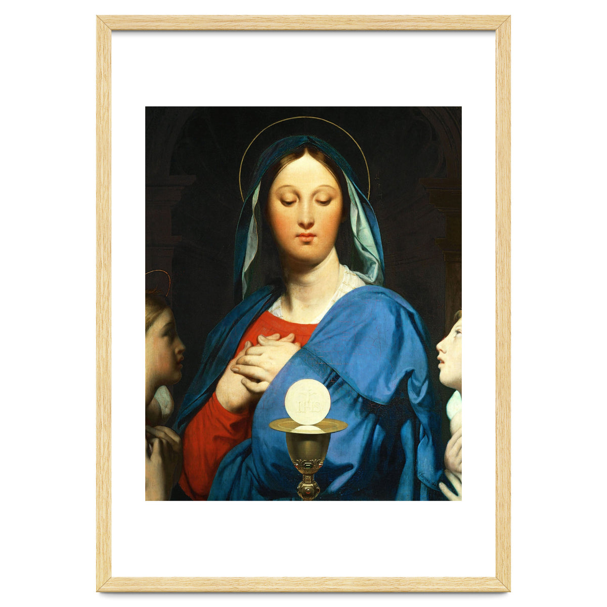 Jean Auguste Dominique Ingres / 'The Virgin Mary Prays to the Host', 1866.
