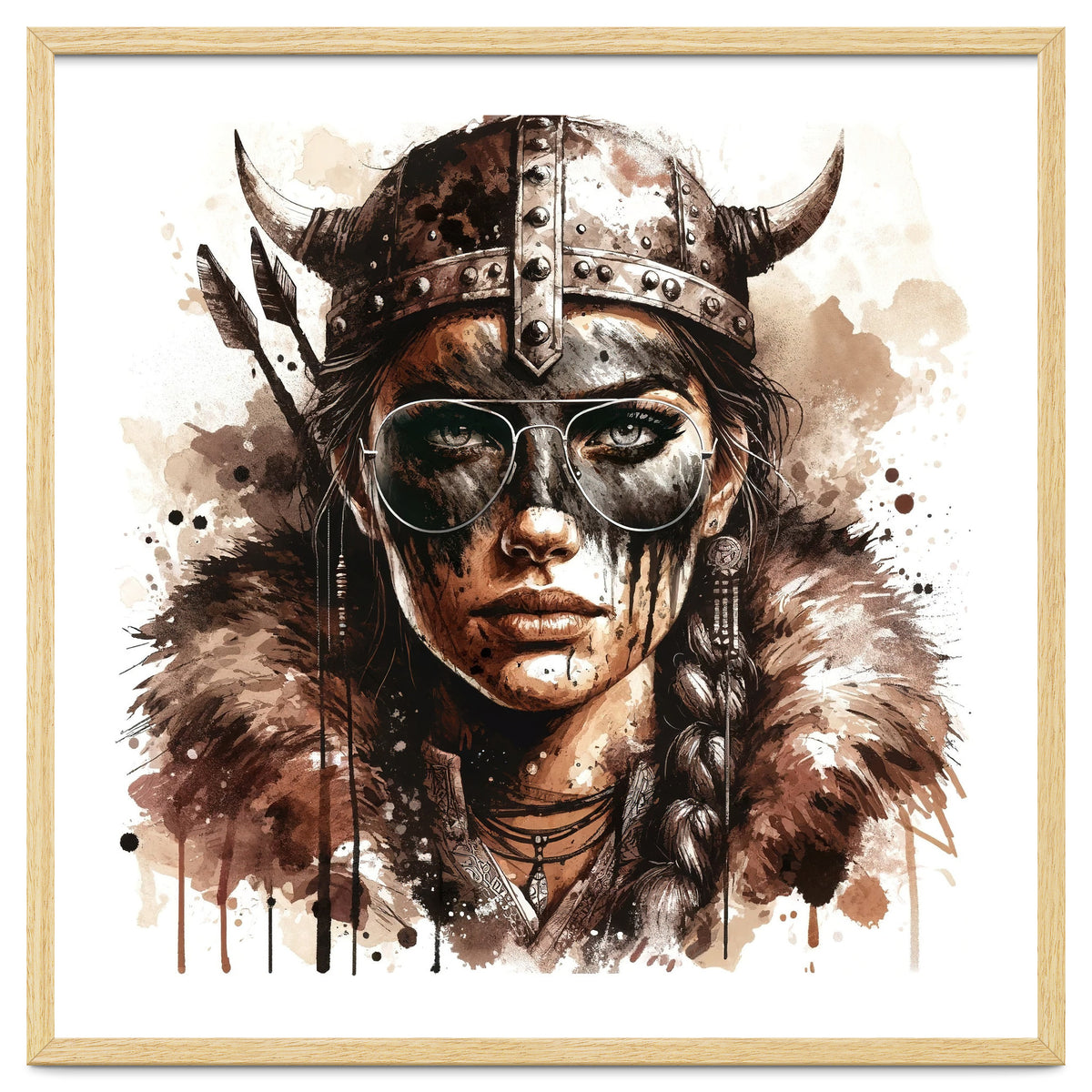 Modern Viking Woman Portrait