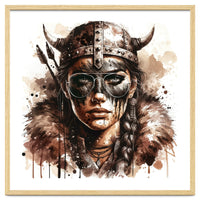 Modern Viking Woman Portrait