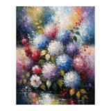 Vibrant Summer Hydrangea Bouquet Heavy Impasto Oil Painting (Print Only) thumbnail