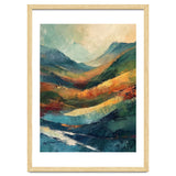 Textured Impasto Mountain Valley Landscape thumbnail