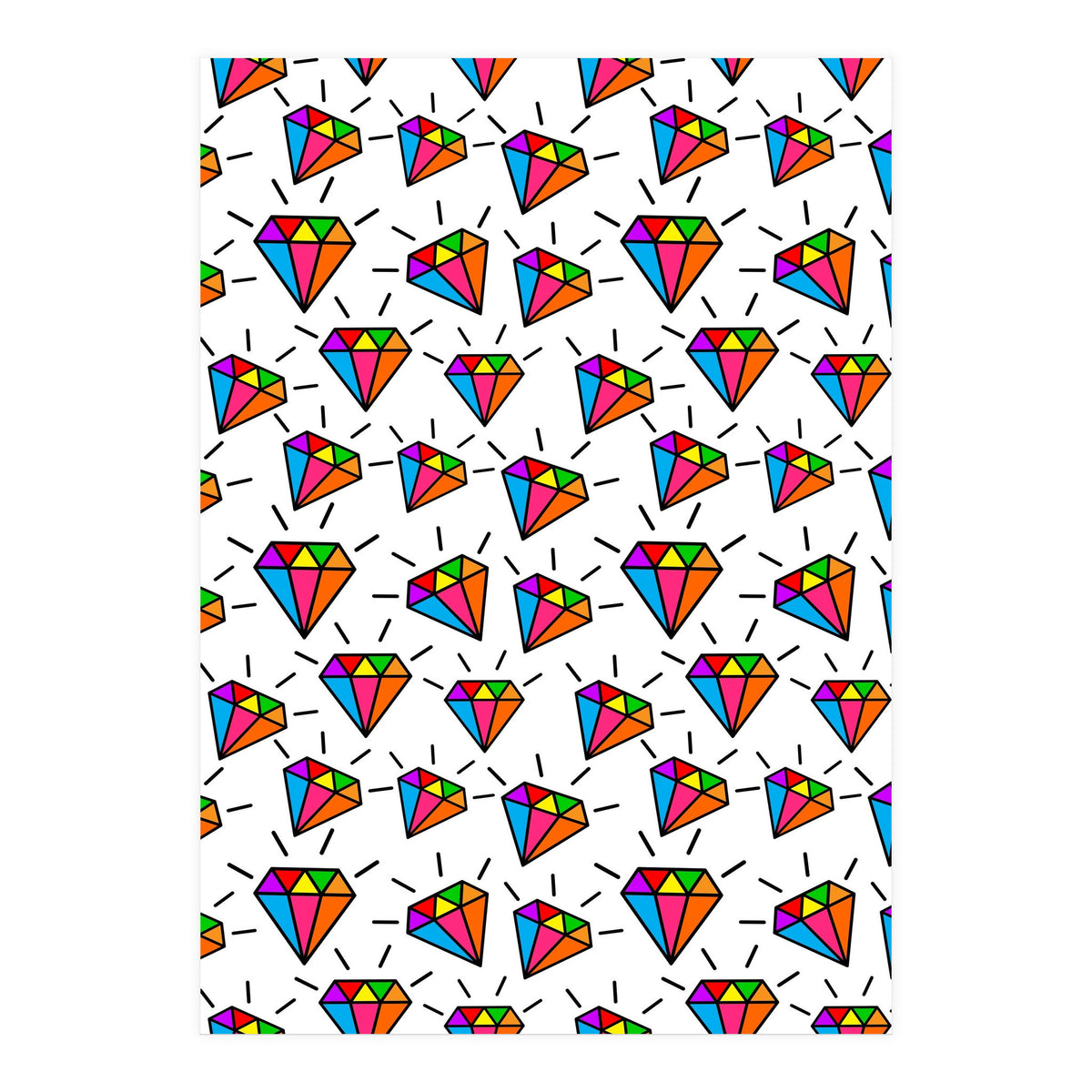 Cute diamonds pattern  (Print Only)