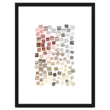 Watercolor Geometric Square Shapes Red thumbnail