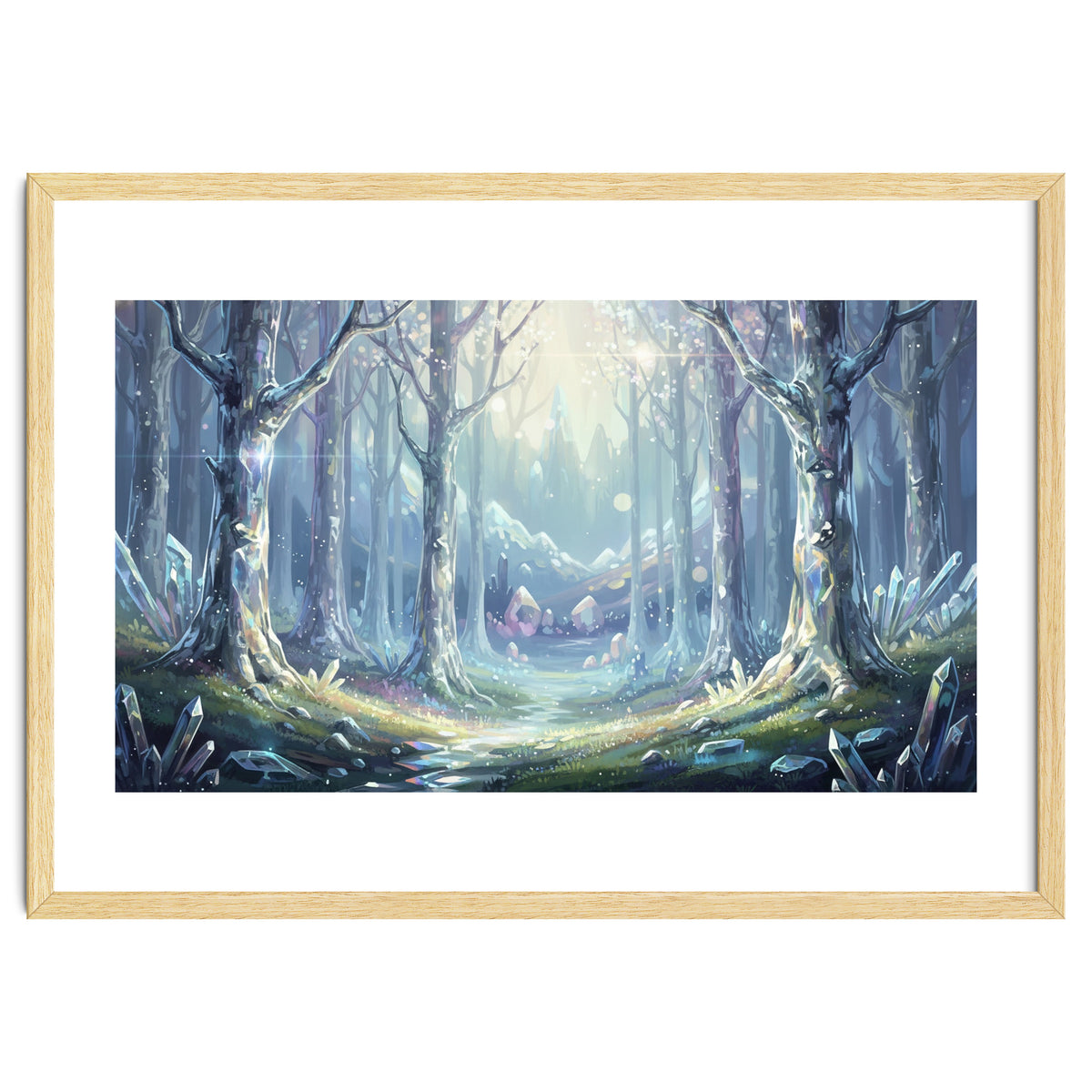 Crystal Forest: Ethereal Fantasy Landscape