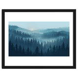 Misty Evergreen Forest: Moody Atmospheric Landscape thumbnail