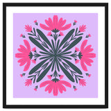 Magenta mandala flowers thumbnail