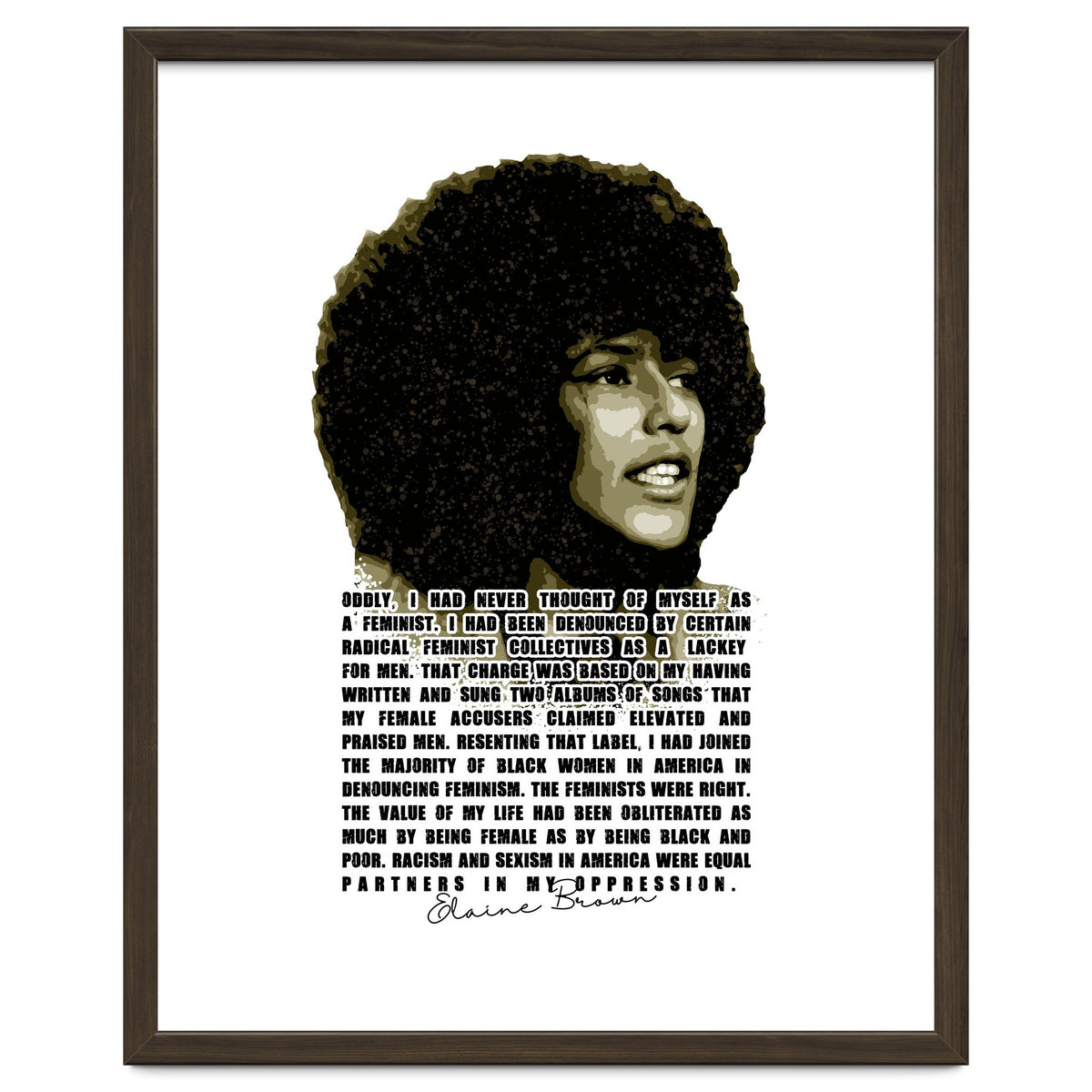 Elaine Brown American Prison Activist Legend in Vintage Quotes