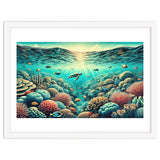 Vintage Australia, Great Barrier Reef Poster thumbnail