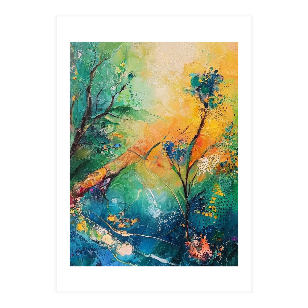 Abstract Botanical Forest Landscape (Print Only)