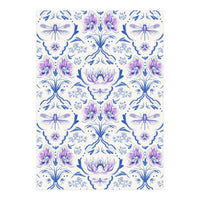 Bohemian Garden Blue Pattern (Print Only)