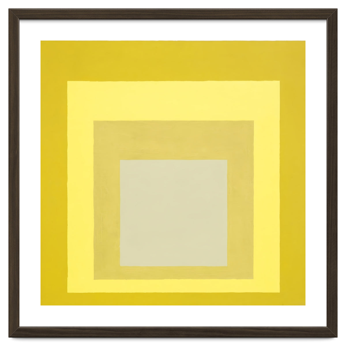 JOSEF ALBERS - HOMAGE TO THE SQUARE YELLOW WHITE