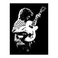 Pat Metheny American Jazz Musician in Monochrome (Print Only)