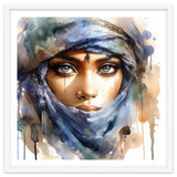 Blue Veil Tuareg Woman Portrait thumbnail