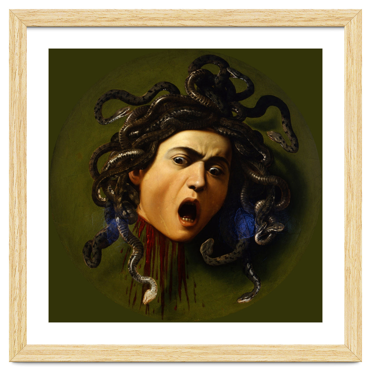 Caravaggio – Medusa | Baroque Mythological Painting Head of Medusa