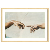 The Sistine Chapel; ceiling frescos after restoration. The creation of Adam. thumbnail