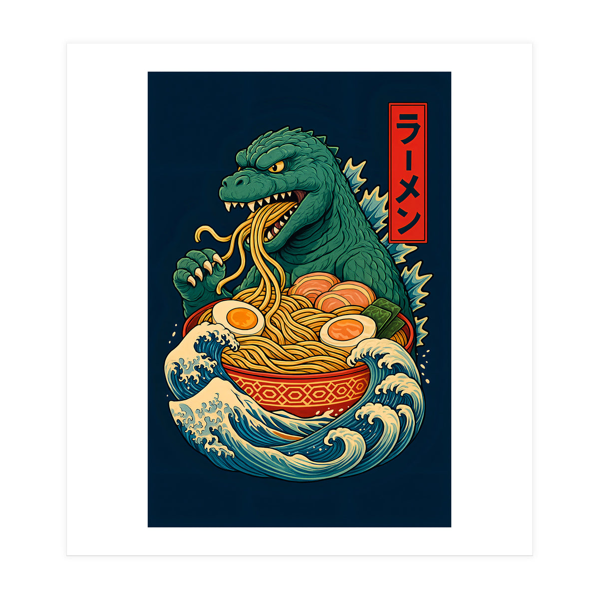 Ramen Godzilla (Print Only)